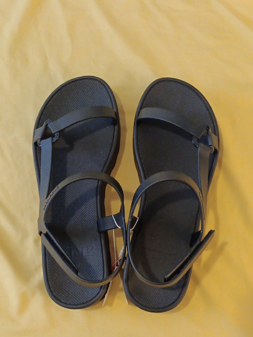 PINK Victoria's Secret Black Minimalist Sandals